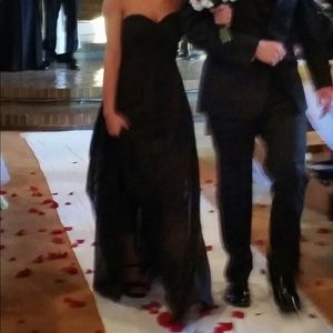 D’ZAGE strapless, formal gown, bridesmaid dress